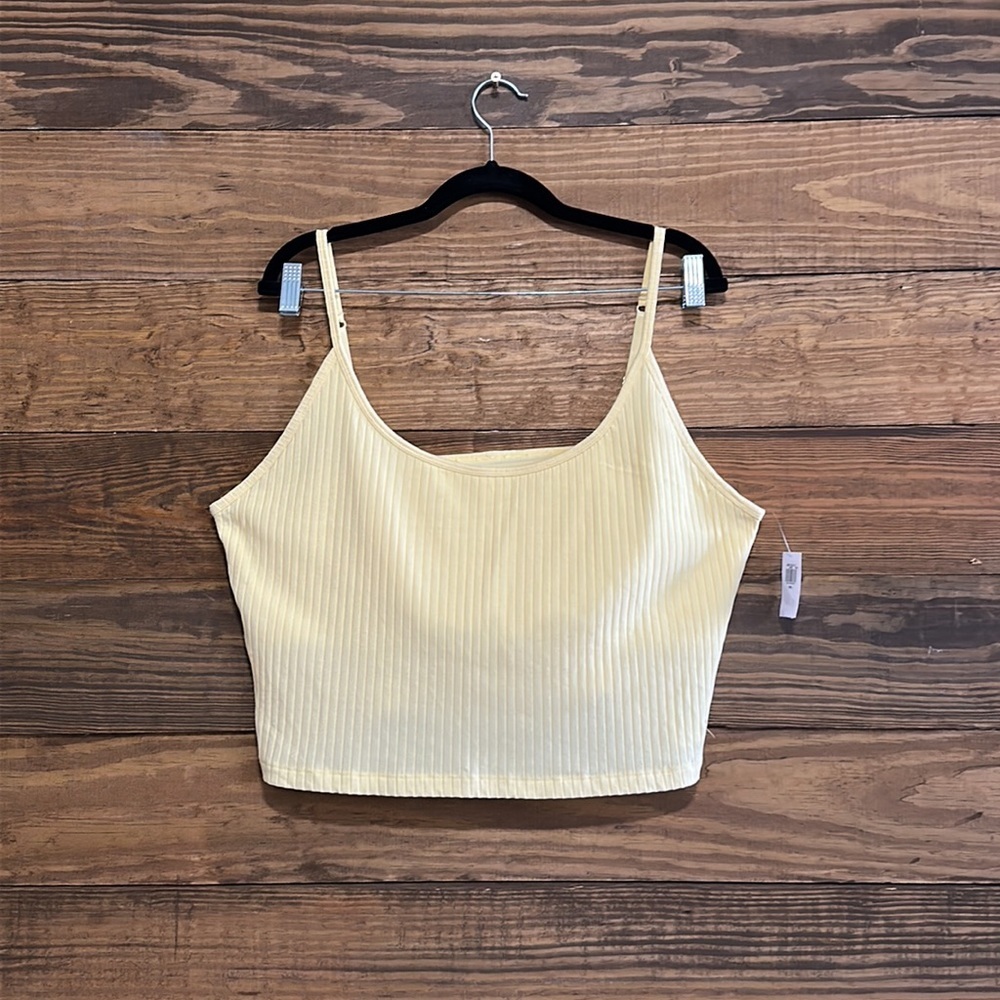 Strappy Rib-Knit Cropped Tank Top for Women - Picture 8 of 12